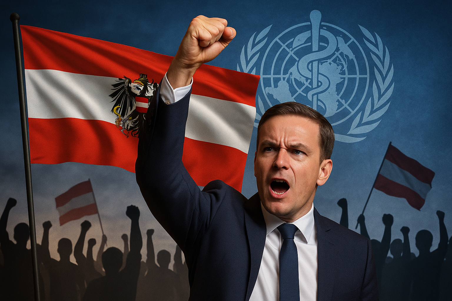 Titelbild zu „FPÖs dramatischer Triumph: Österreichs Aufstand gegen die WHO!“