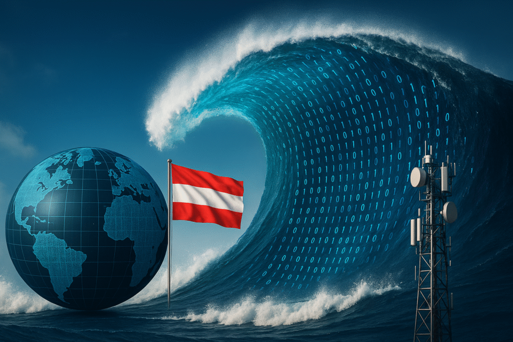 Digitaler Tsunami: Österreichs Internetkommunikation sprengt alle Rekorde!