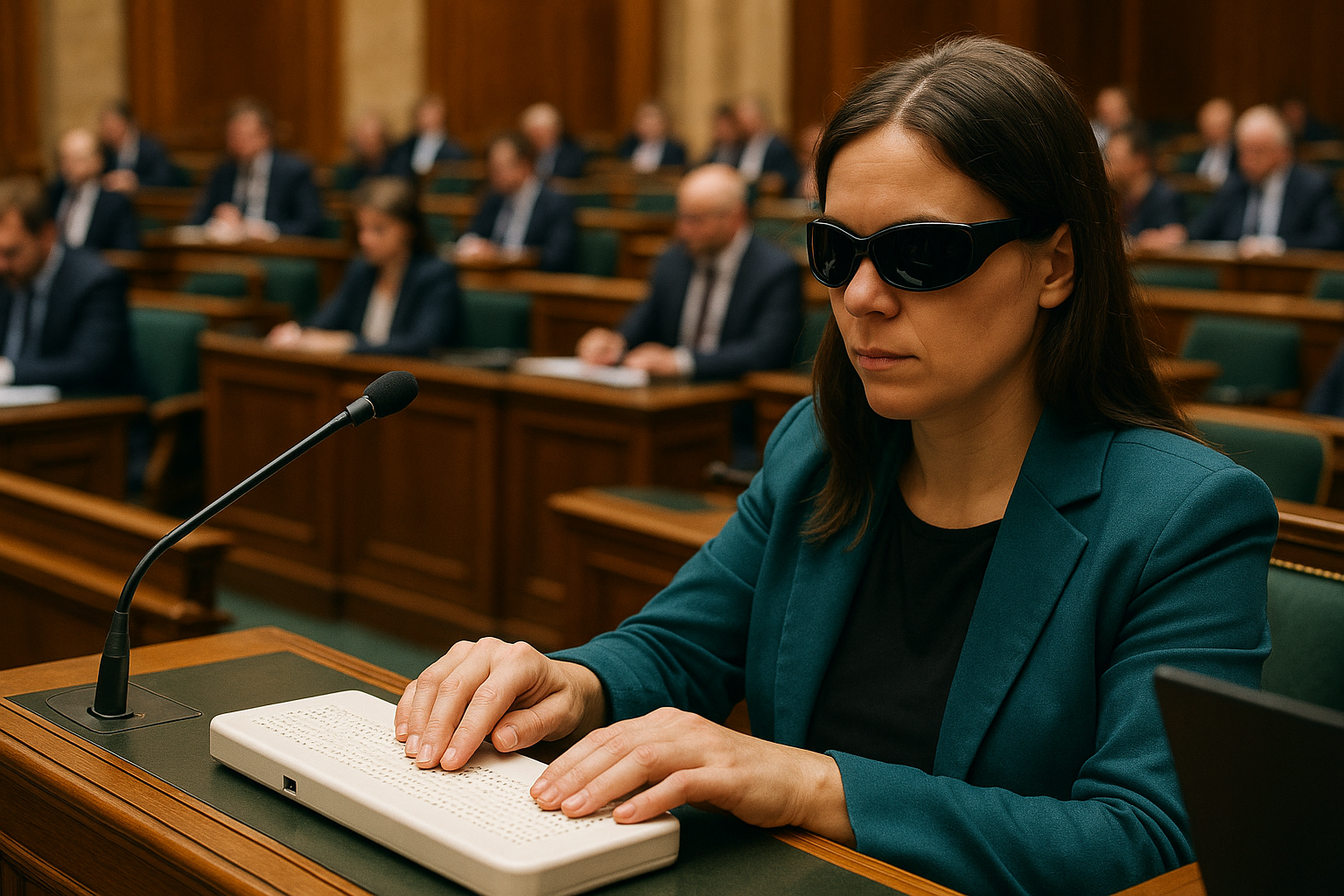 Titelbild zu „Revolution im Parlament: Blinde ’sehen‘ jetzt mit den Händen!“